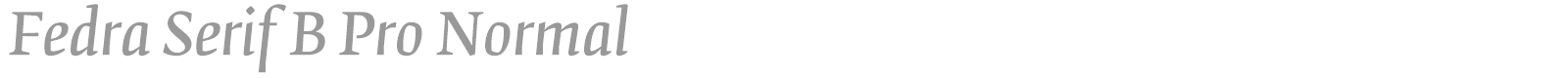 Fedra Serif B Pro font preview